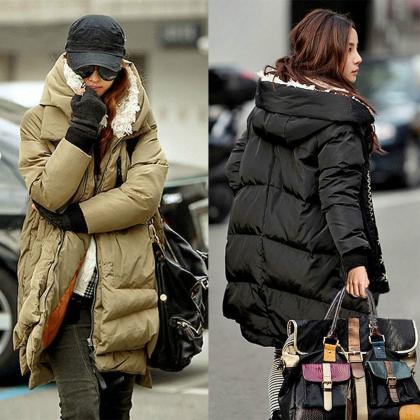 Women Winter Duck Down Jacket Thick Warm Military..