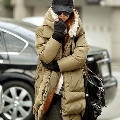 Women Winter Duck Down Jacket Thick Warm Military..