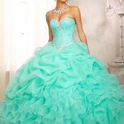 Quinceanera Formal Prom Party Ball Gown Wedding Dress