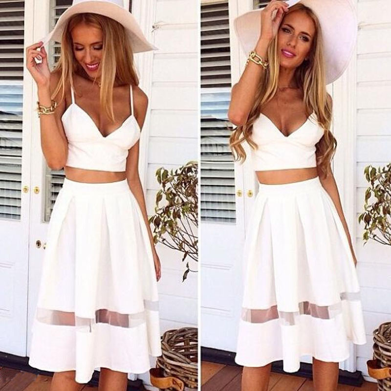two piece casual dress