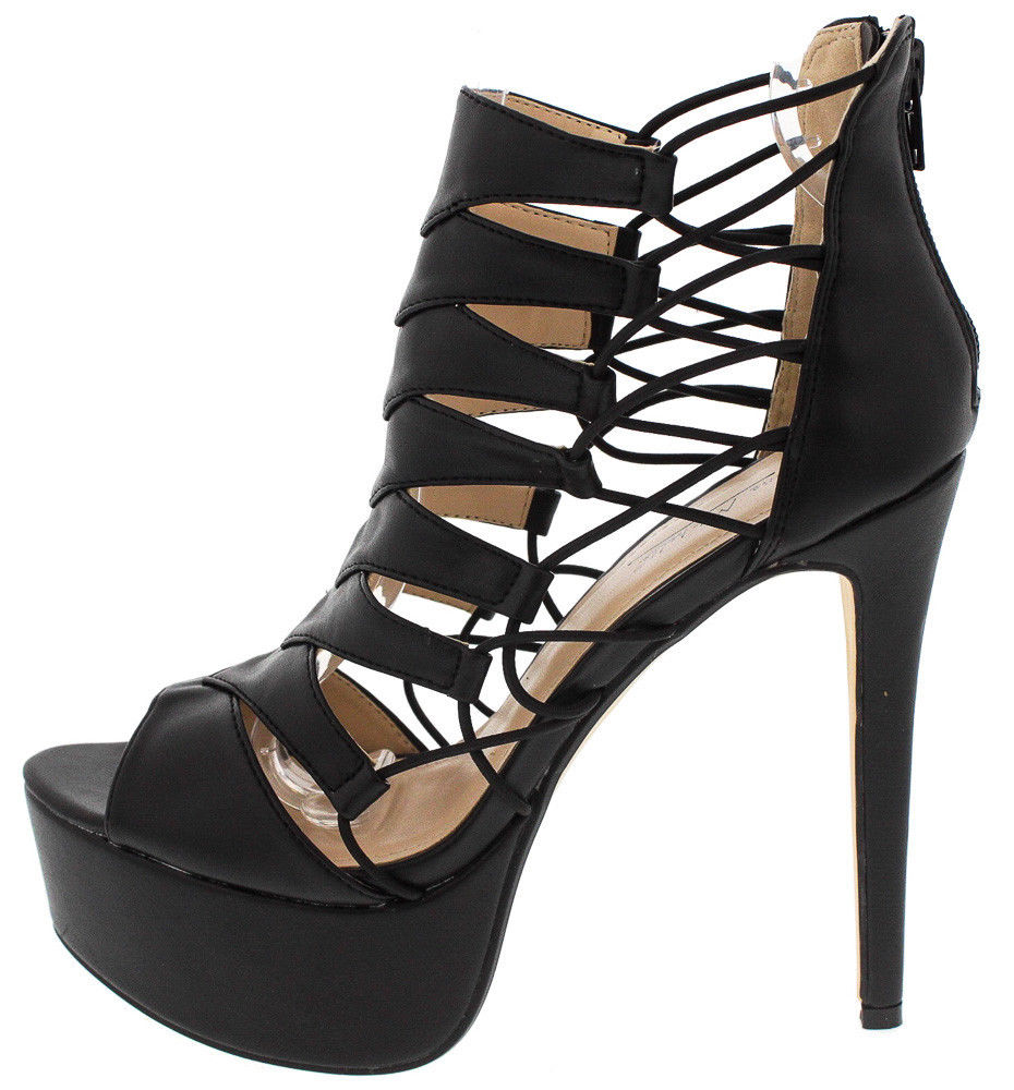 strappy hooker shoes