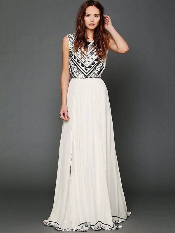 Aztec White Dress Fashion Dresses