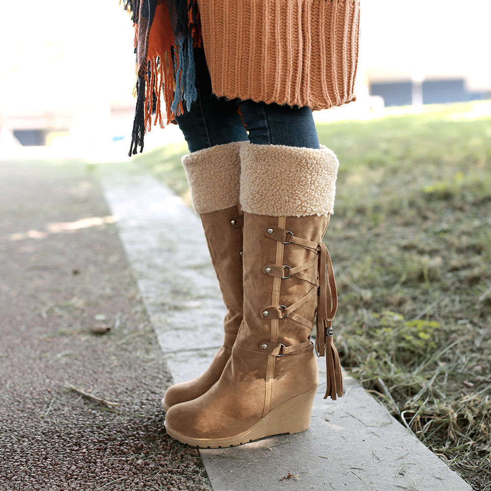 winter tie up boots